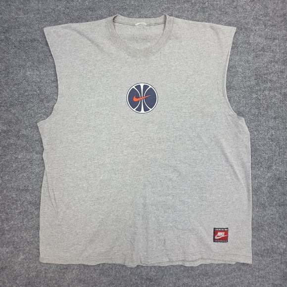Nike Other - Vintage Nike Team Sports Tank Top Men's XL / XXL Gray Graphic Basketball Y2K